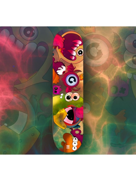 Дъска за скейтборд с шкурка размер 8,25" Monsters